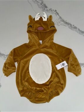 Little Reindeer One Piece Baby Romper Costume 6-12M NEW